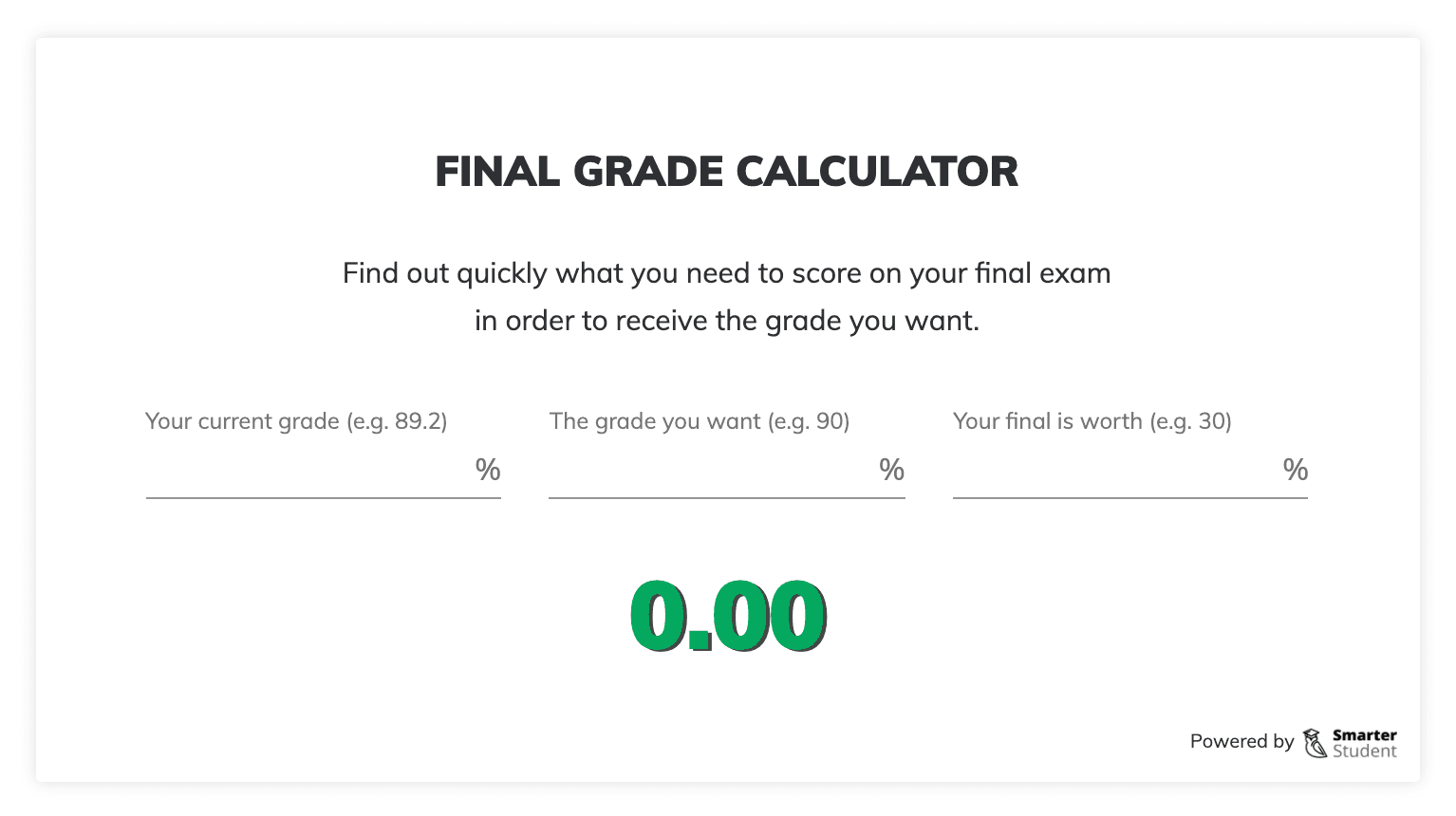 final grade calculator